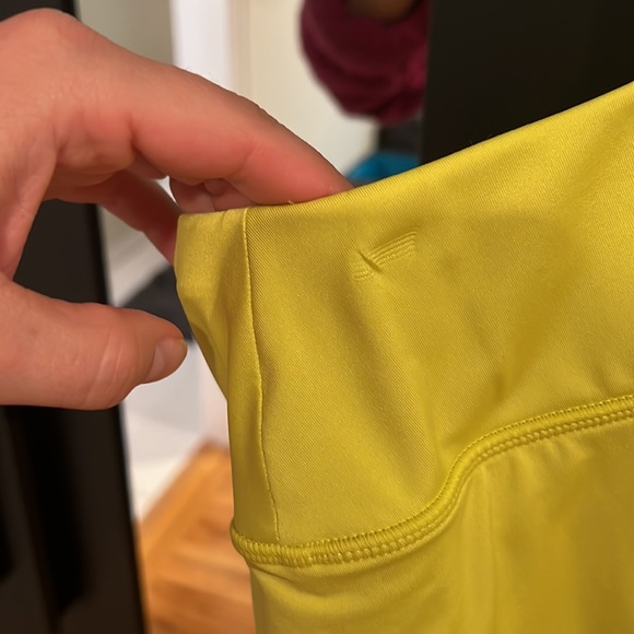 Athleta Tennis Skirt. Lime yellow / green shorts attached - Picture 4 of 7
